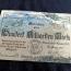 Notgeld 1923 Teningen 100 milliarden mark Aluminium foil silver