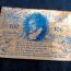 Notgeld 1923 Teningen 100 milliarden mark Aluminium foil gold no number