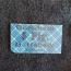 5 pfennig connected playing card black on light blue