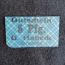 Deutsches Notgeld 5 pfennig connected playing card black on light blue  on light blue