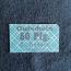 50 pfennig connected playing card black on light blue Deutsches Notgeld