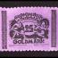 Bielefeld 1923 25 gold mark velvet purple wide pinked edge
