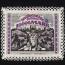 Bielefeld 1923 Linen 10000 Mark dark violet with cream lace border