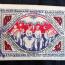 Bielefeld 1922 silk 50 mark with Bielefeld postmark with number stamp