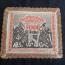Bielefeld 1923 5000 marks jute print red and black on one side bordered with a beige tip.