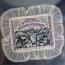 Bielefeld 1923 10000 marks silk print one side violet and black bordered with beautiful white lace
