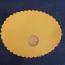 Bielefeld 1923 420 gold marks 1 dollar velvet with round postmark