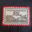 Bielefeld 1921 100 mark linen with checkerboard pattern red embroidered border